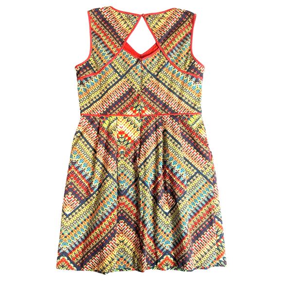 Colorful Geometric Pattern Dress - Picture 3 of 10